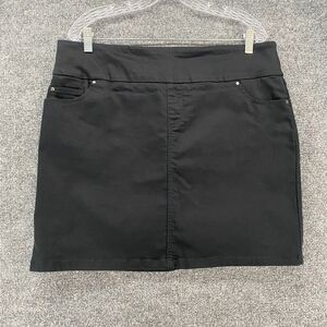 SC & CO Skirt Womens XL Black Straight Under Short Tummy‎ Control Casual Tennis